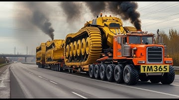 Heavy Equipment Transport Skills and incredible operating skills