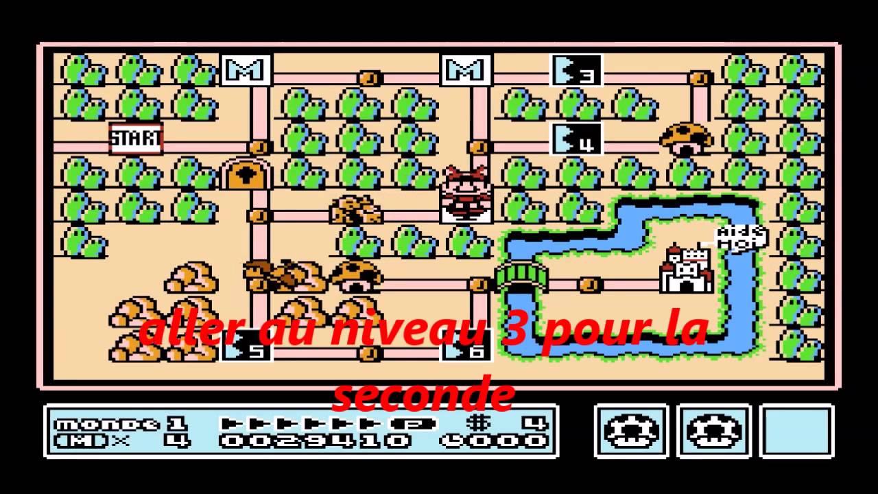 FLÛTES CACHER DANS MARIO BROS 3 SUR NES YouTube