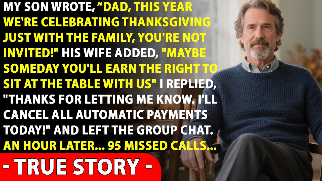 “You Don't Deserve To Sit At The Table With Us!” Said My DIL On Thanksgiving Day, So I Changed...