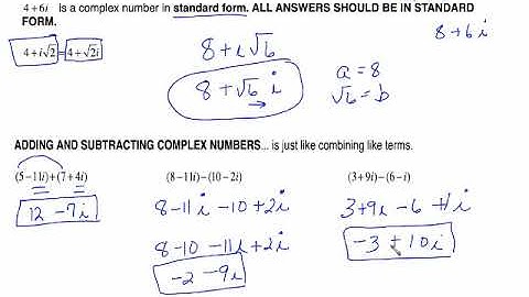 MAC 1105 section 1.4 part 1 - intro to complex numbers  (packet p. 7)