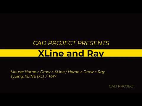 What Are X Line And Ray Commands Used For In Autocad