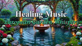 Piano Music for Stress Relief and Deep Sleep in an Enchanted European Night Garden Ambience