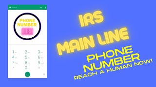 IRS Phone Number - the BEST way to reach a human today!