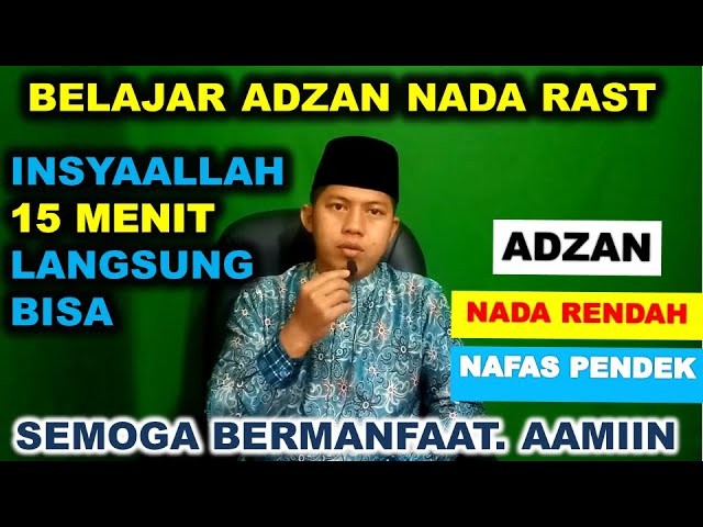 ADZAN MERDU NADA RAST NAFAS PENDEK DAN NADA RENDAH I ADZAN TERBARU 2022 I INSYAALLAH BISA class=