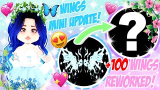 UPDATE! +100 WINGS REWORKED! BEFORE &amp; AFTER COMPARISION I Roblox: Royale High