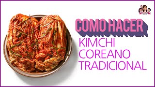 Como hacer kimchi coreano paso a paso  receta de kimchi en español  COMIDA FERMENTADA