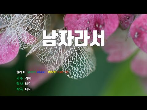 [은성 반주기] 남자라서 - 거미
