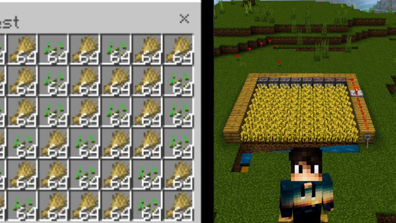 Minecraft crop farm tutorial || Pro is here || - YouTube