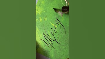 Calligraphy Words: mercy #caligrapghy #handwriting #lettering