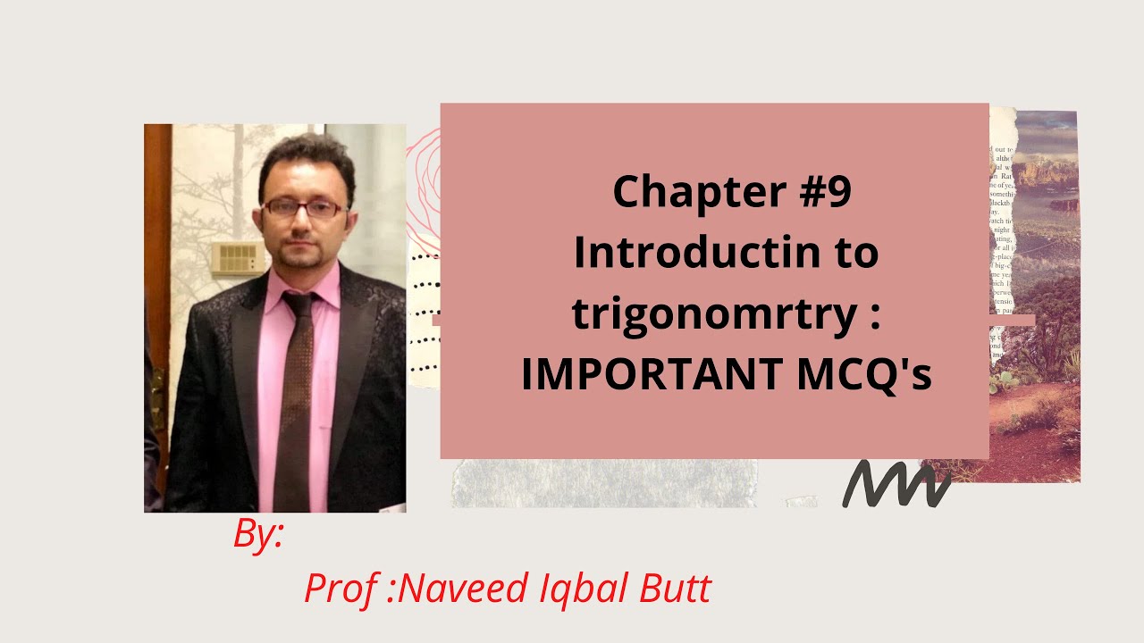 1st Year Mathematics | Chapter # 9 | Important MCQ's - YouTube