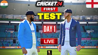 India vs England 1st TEST Day 1 Match | England Tour Of India 2024 | Cricket 24 Live | RtxVivek screenshot 3