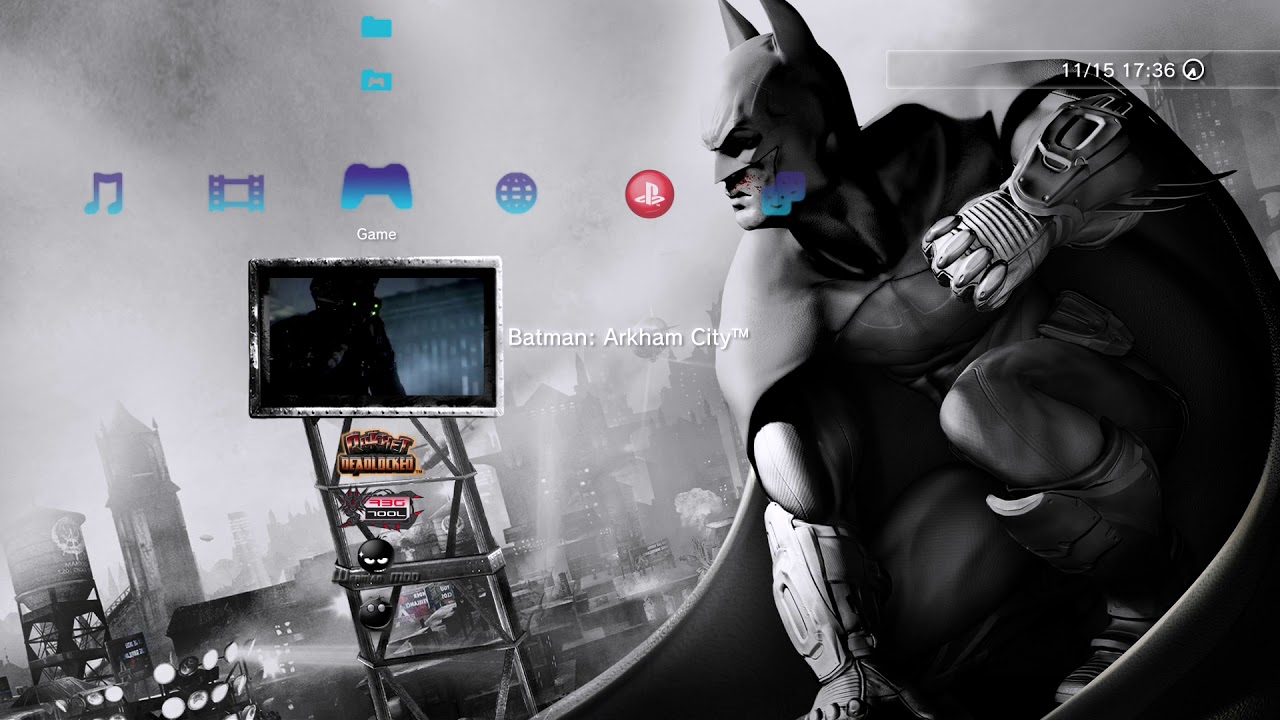 Batman Arkham City (PS3) - XMB Menu Theme Music - High Quality - YouTube