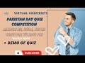 How to attempt Pakistan Day Quiz Competition|| 23 March Quiz 2024 || Quiz Demo In short clip