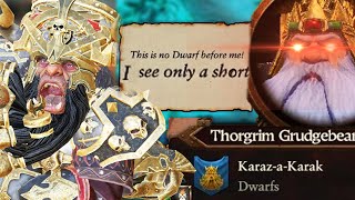 Thorgrim Says the 'S Word' and Racial Slurs to Chaos Dwarfs when He meets Chaos Dwarfs in Diplomacy screenshot 4