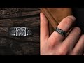 Decorated norse symbol yggdrasil ring  epic loot shop