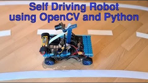 Self driving robot using Jetson Nano and traditional imperative conditional code (OpenCV and Python)