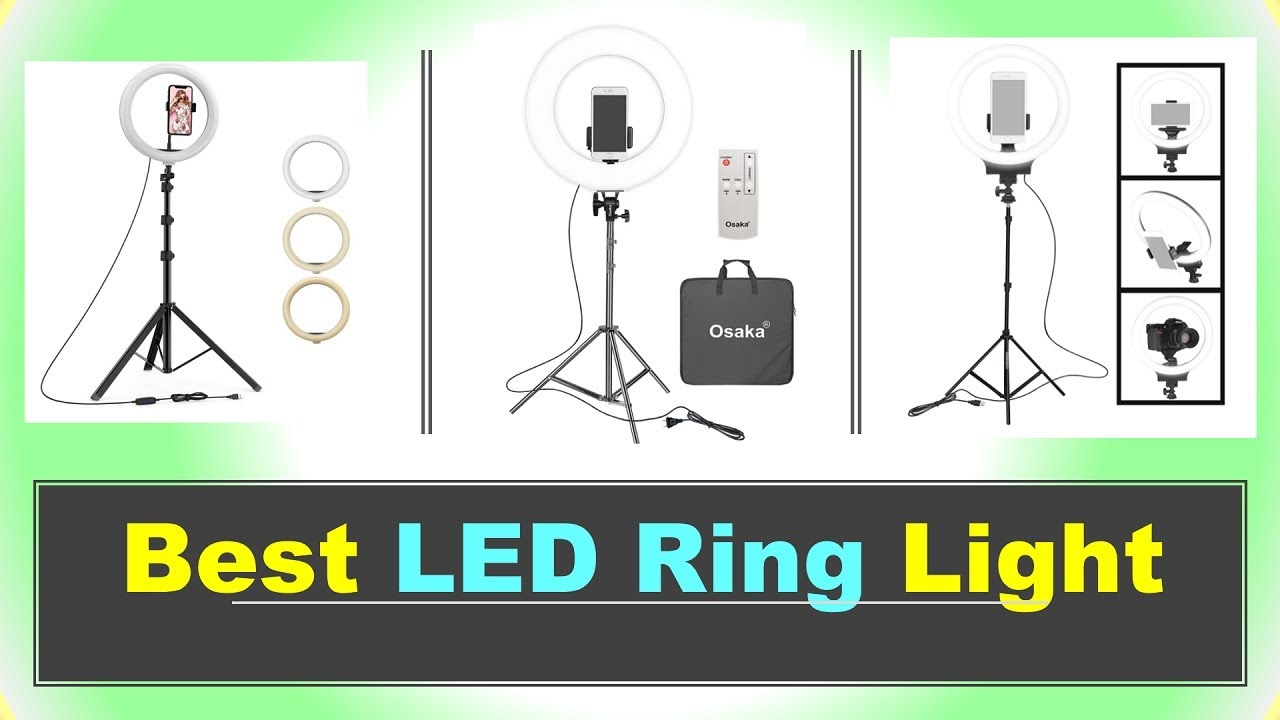 Top 6 Best LED Ring Light in India | CIRCLE LIGHT | RING LIGHT WITH TRIPOD STAND - रिंग लाइट