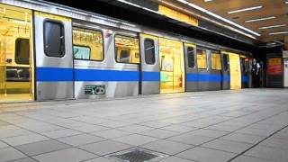 台北捷運C371型400系405/406中和新蘆線景安進離站[往南勢角第2月台]