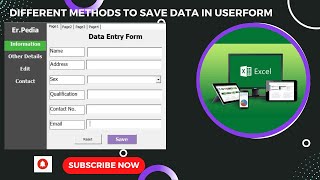 Excel VBA UserForm | Save Button | Advanced Excel