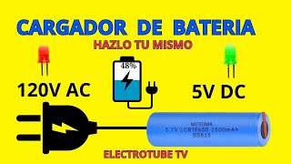 Lithium Battery Charger with LED Indicator | DIY Step-by-Step