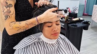 Ana Is Next In The Barbers Chair