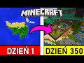 350 DNI MINECRAFT SURVIVAL na JEDNEJ WYSPIE 😱 - MINECRAFTOWY PRZEGLĄD