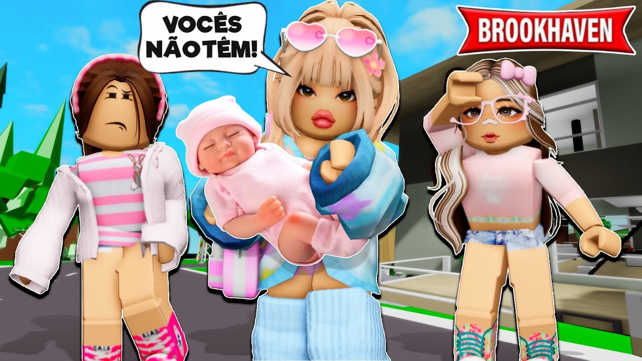 A MENINA QUE SE ACHAVA POR TER UMA BEBÊ REBORN | Historinhas Brookhaven Roblox