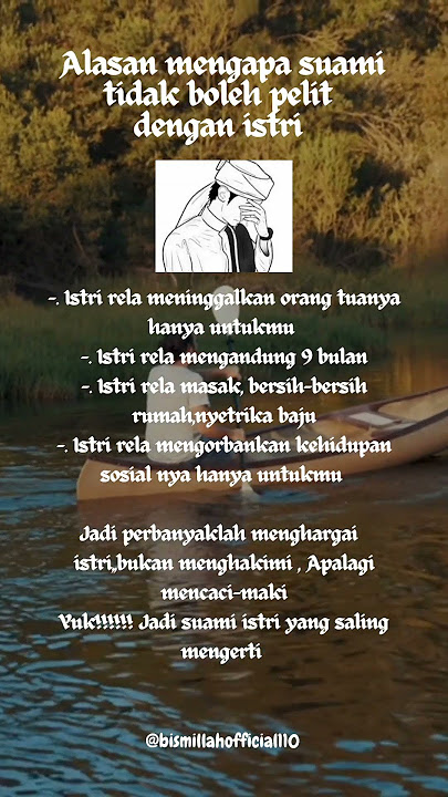 Alasan mengapa suami tidak boleh pelit kepada istri