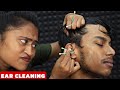 Earwax Removal &amp; Ear Cleaning by Pakhi | Head Massage &amp; Neck Cracking | Painful Chest Massage | ASMR