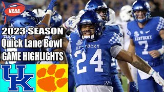 Clemson Tigers vs Kentucky Wildcats FULL GAME (12\/29\/23) (Quick Lane Bowl) | NCAAF Highlights 2023