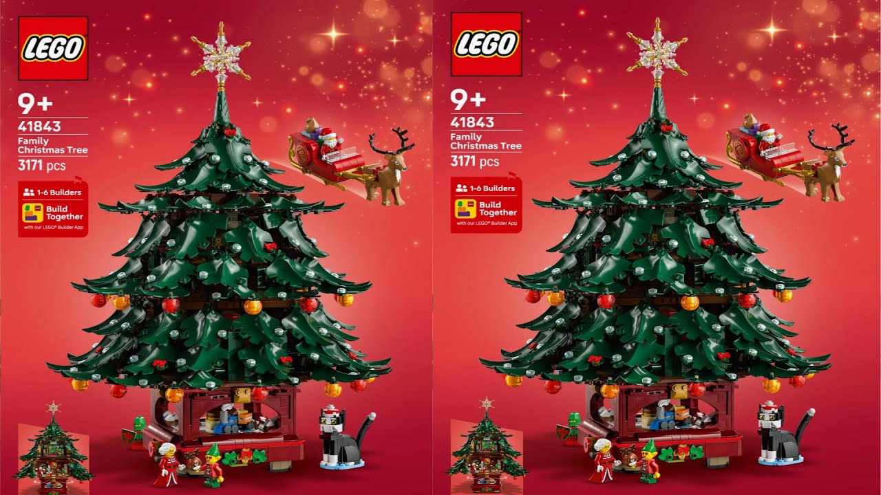 Seasonal - Family Christmas Tree Decoration - Christmas LEGO instructions
