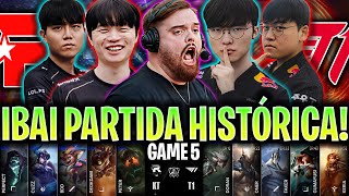 IBAI CASTEA LA MEJOR PARTIDA DEL MUNDIAL! 😱HISTÓRICO!🔥 | KT vs T1 Game 5 WORLDS 2025 FINAL IBAI