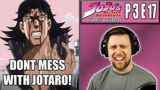 JOTARO GETS HIS REVENGE ON STEELY DAN - JJBA Stardust Crusaders Episode 17 - Rich Reaction