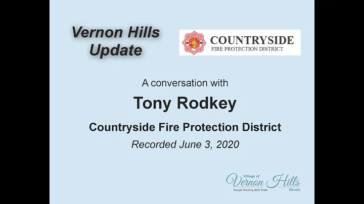 Vernon Hills Update - Interview with Fireman Tony ...