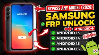🔥 All Samsung FRP Bypass 2026 | Android 13/14/15/16 | No PC | Skip Google Lock