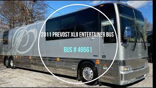 2011 Prevost XLII Entertainer Bus # 49561