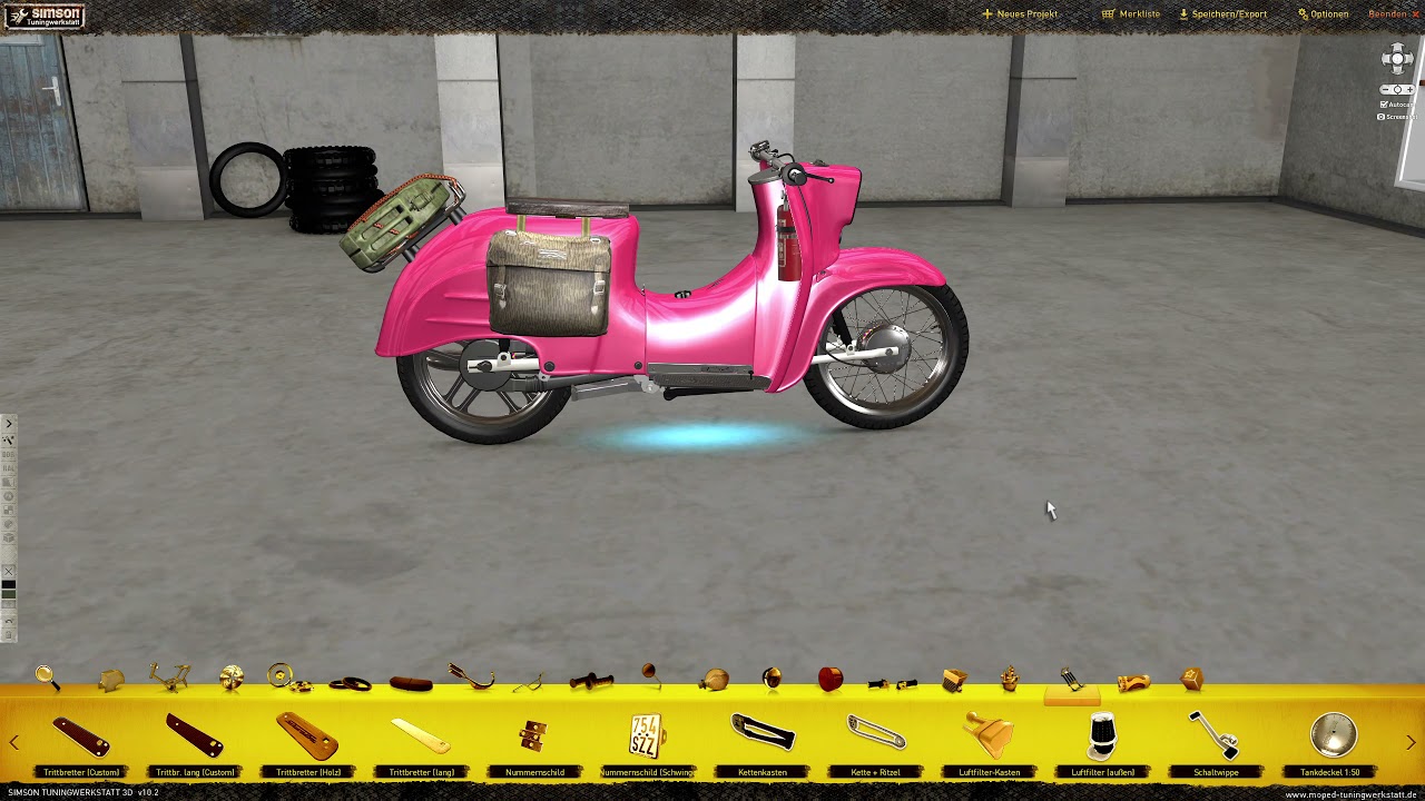 Simson Schwalbe Pink Extrem Umbau
