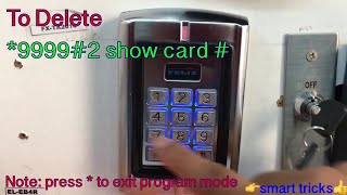 Stand Alone Access Control Programming Card And Pword Felix Fx Ac710