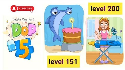 dop 5 delete one part level (151-200) Answer complete 💯✅
