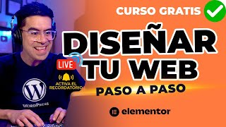 Cómo diseñar una PÁGINA WEB  Paso a Paso  Desde Cero  CURSO GRATIS ✅