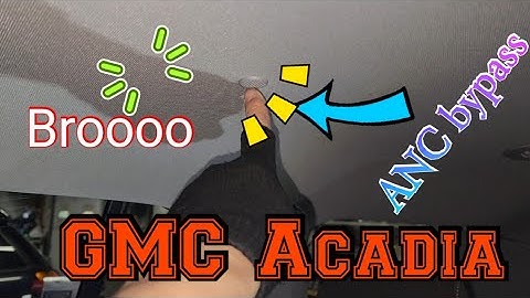 19-23 GMC Acadia Active noise canceling ANC Bypass when installing subwoofer and amplifier