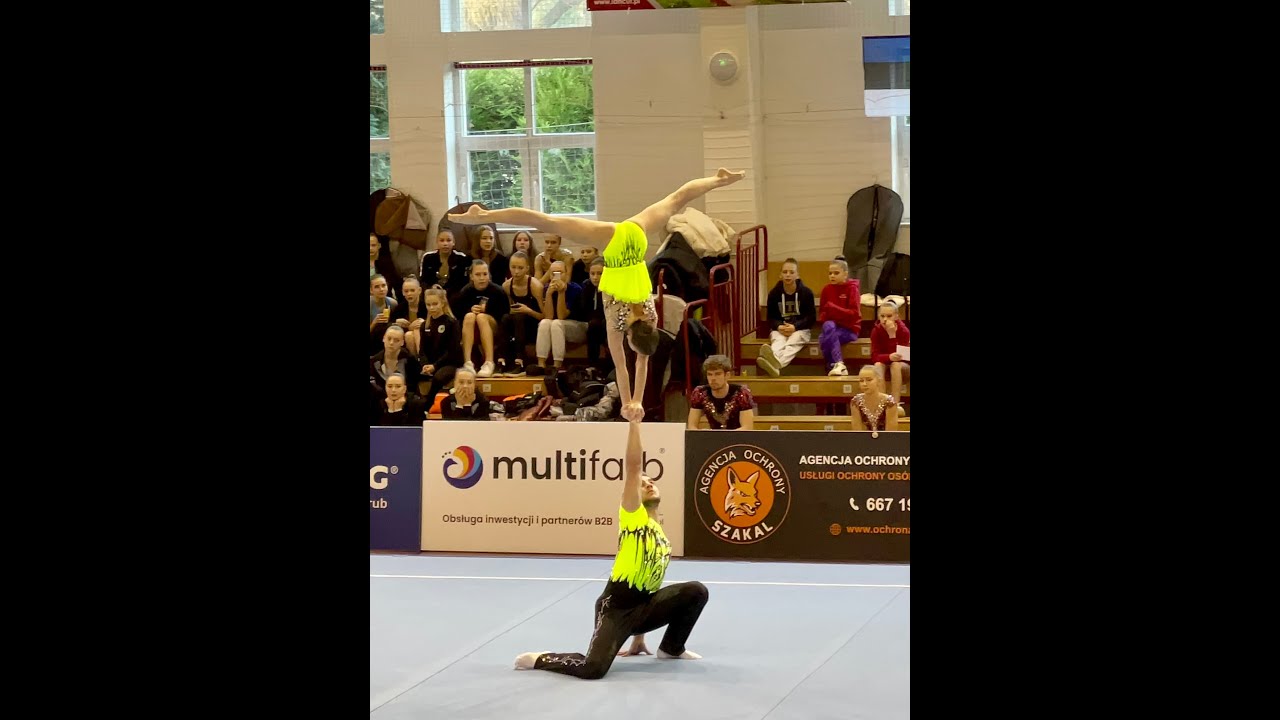 Ania Sławikowska i Michał Wróbel układ dynamiczny, kategoria senior- Łańcut 2021