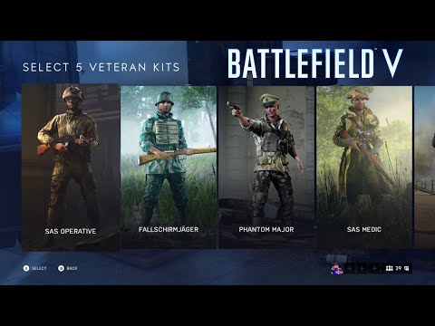 Battlefield V Deluxe Edition Uniforms and Assignments