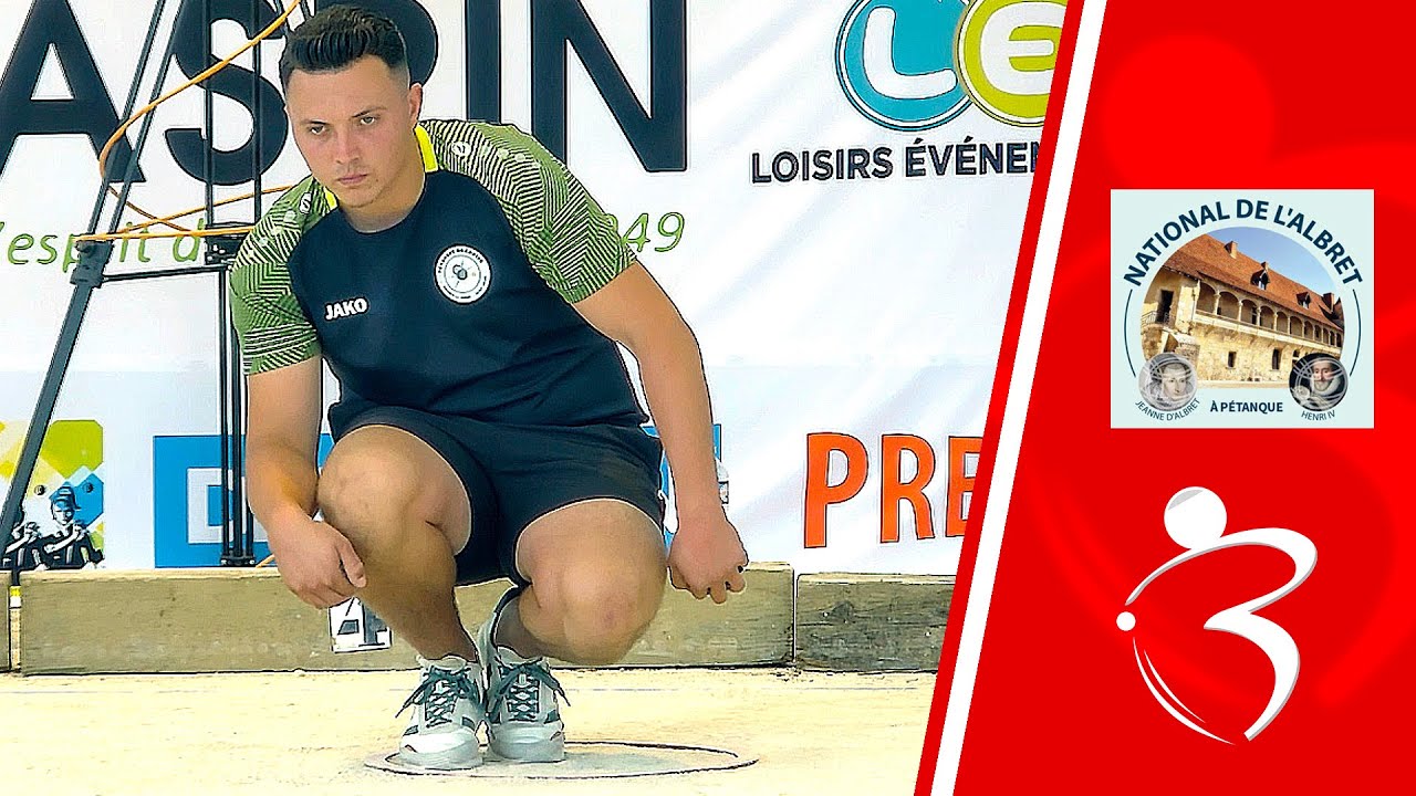 Miniature : Quart GILAIS vs GLENADEL triplette mixte de l'Albret à Nérac : Pétanque Juillet 2023