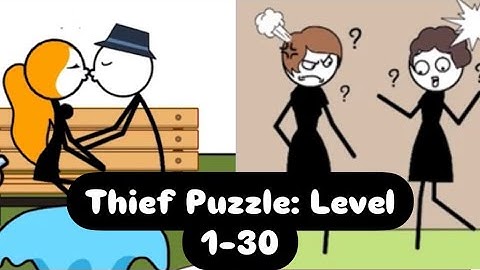 Thief puzzle ( WEEGOON) - Gameplay walkthrough - All levels 1-30 - funny stickman Brain puzzle game