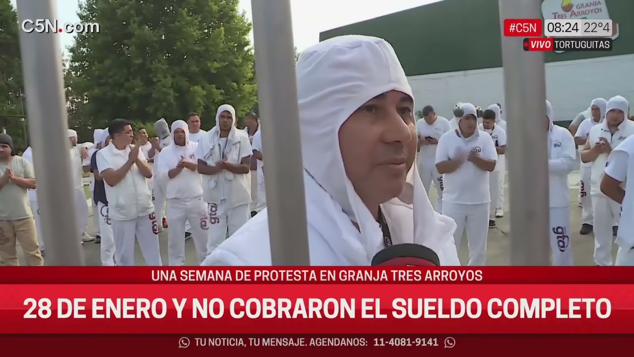 Paro en la granja Tres Arroyos