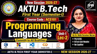 Unit-1 Lec-2 Programming Languages AKTU B.Tech First Year I By Dr. Nidhi Parashar Ma'am I AKTU screenshot 4