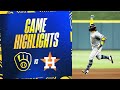 Brewers vs astros game highlights 51824  mlb highlights