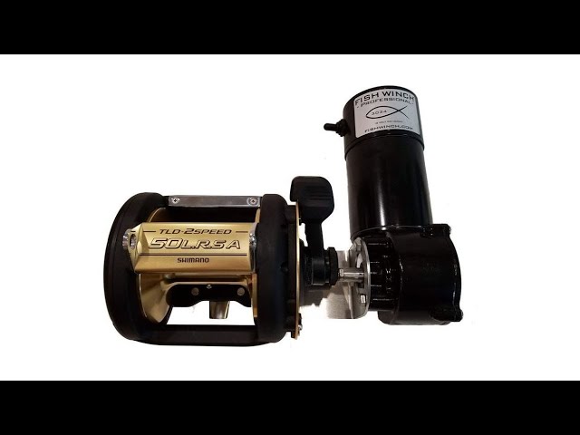 FISH WINCH® Professional = Swordfish (electric fishing reel motors fit 280+  Penn, Shimano, Avet reel 