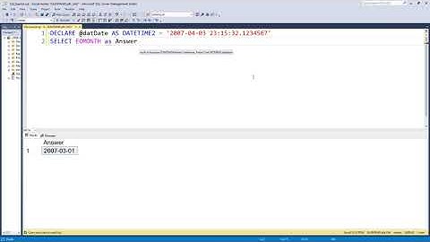 Getting the First day and last day of a month in SQL Server